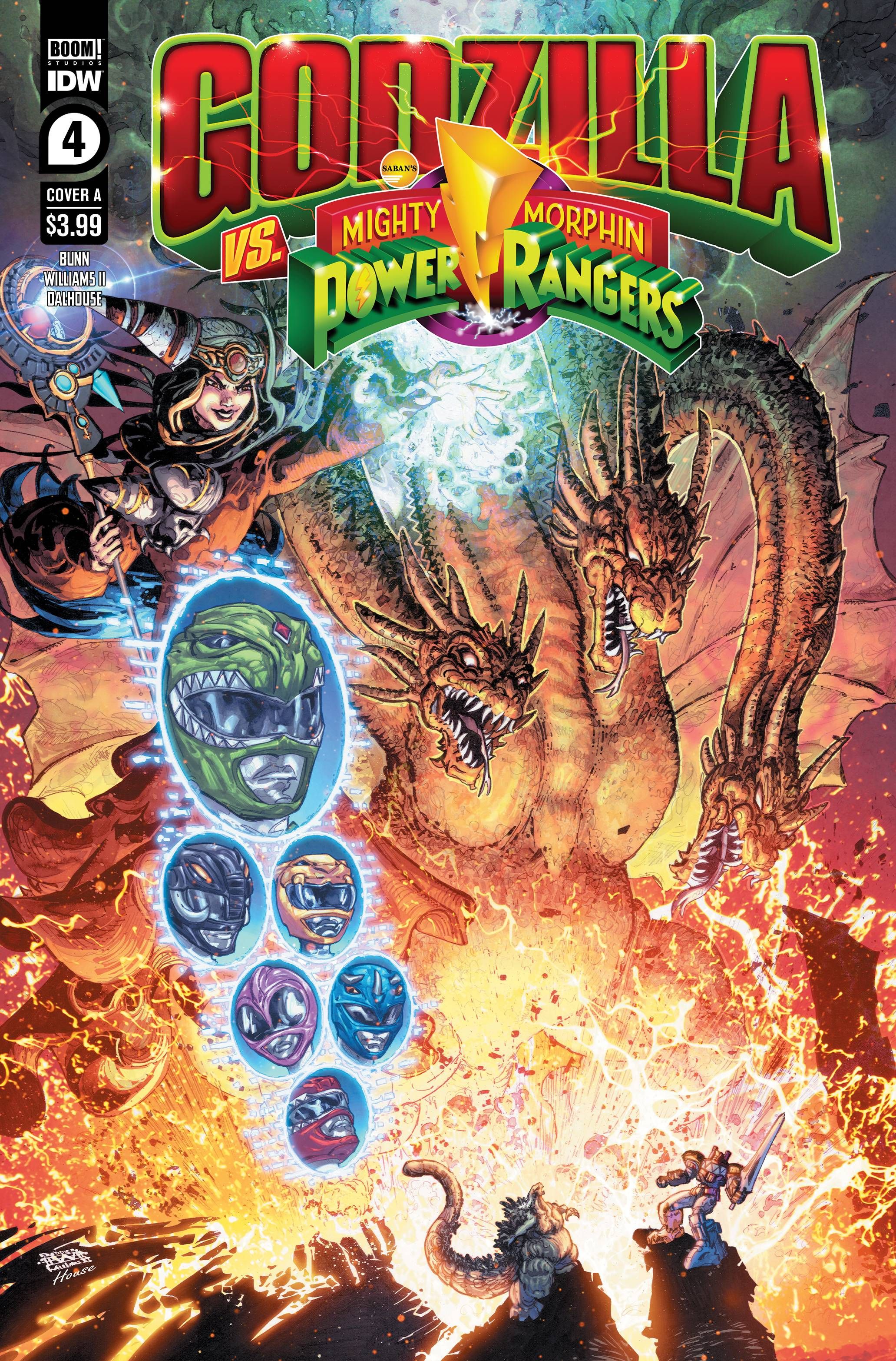 Godzilla Vs. Mighty Morphin Power Rangers #4 Comic