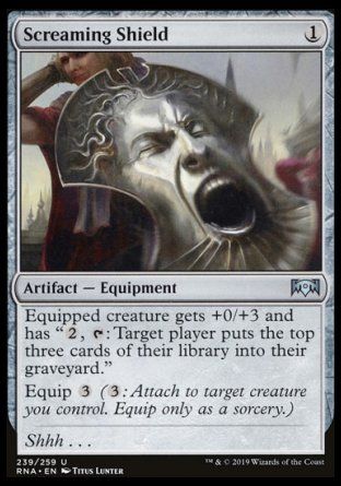 Screaming Shield (Ravnica Allegiance) Trading Card