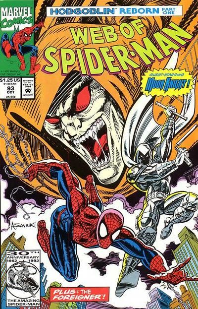 Web of Spider-Man #93 Comic