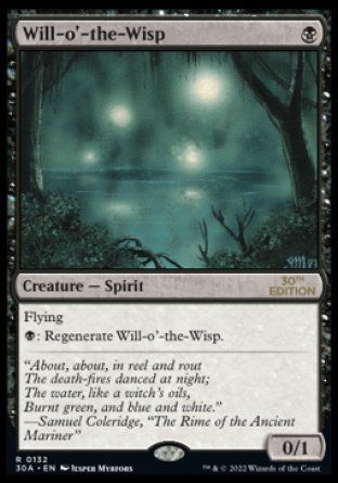 Will-o'-the-Wisp (Magic 30th Anniversary Edition) Trading Card