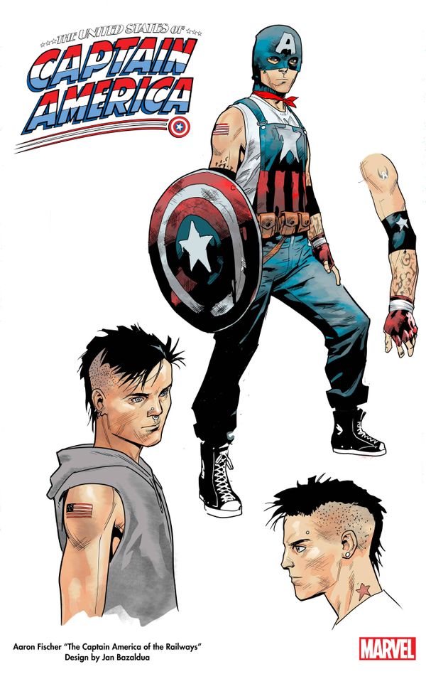 The United States of Captain America #1 (Bazaldua Design Variant)