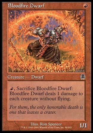 Bloodfire Dwarf (Apocalypse) Trading Card