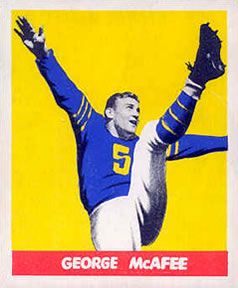 George McAfee 1948 Leaf Football #19 Sports Card