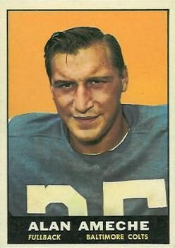 Alan Ameche 1961 Topps #3 Sports Card