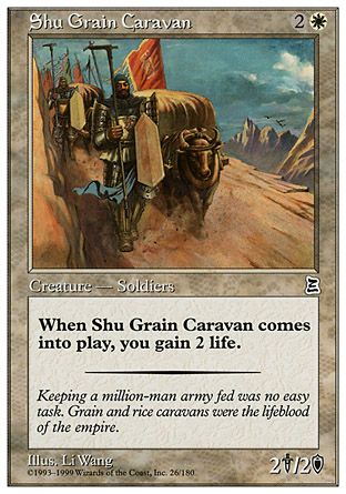 Shu Grain Caravan (Portal Three Kingdoms) Trading Card