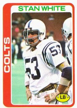 Stan White 1978 Topps #49 Sports Card