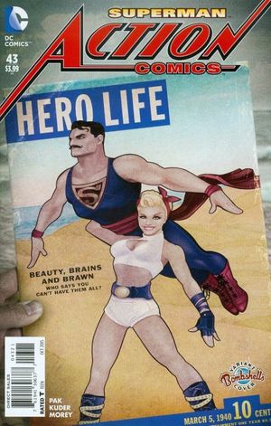 Action Comics #43 (Bombshells Variant Cover)
