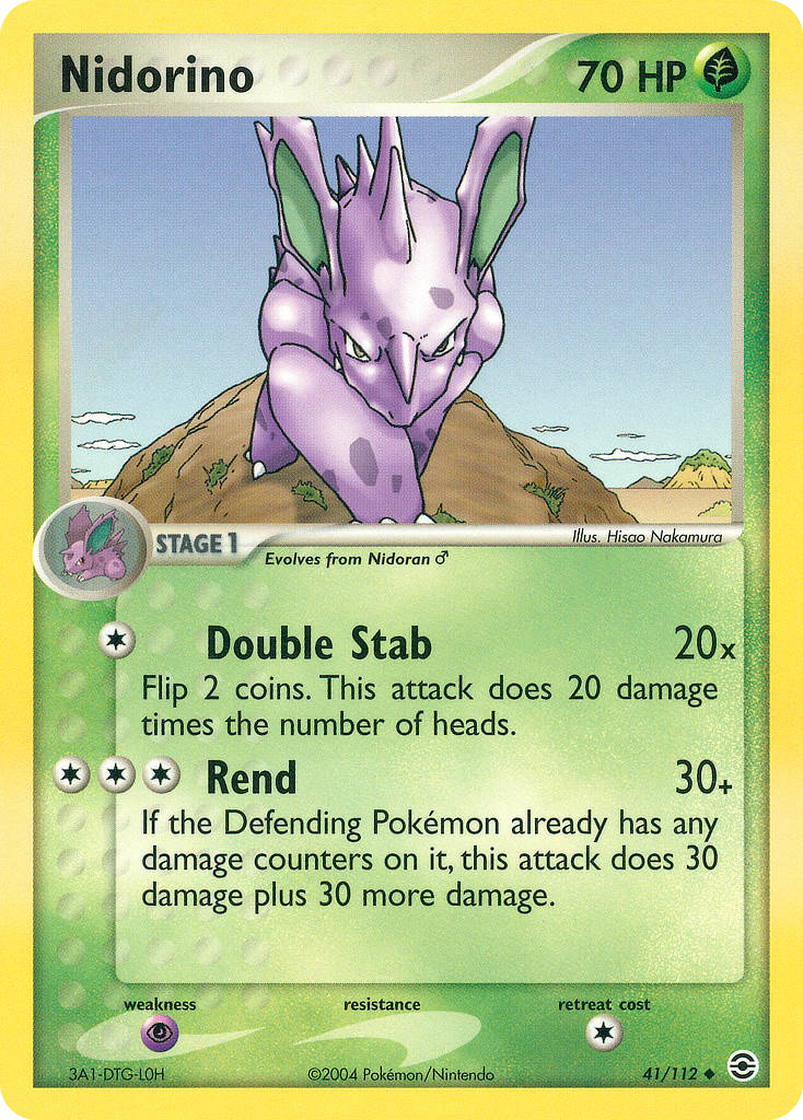 Nidorino (41/112) - FireRed & LeafGreen Pokémon Card