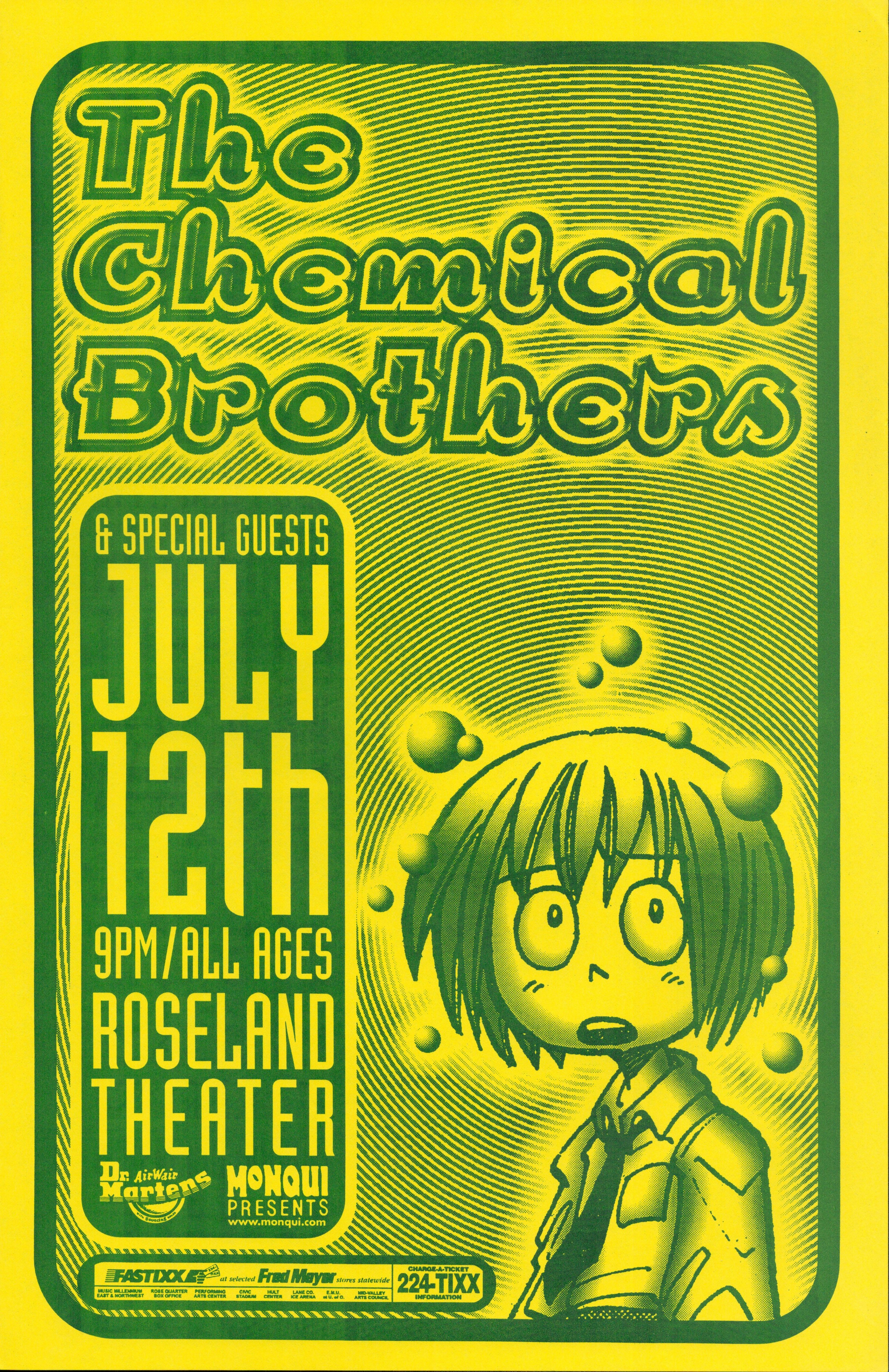 MXP-221.4 The Chemical Brothers Roseland Theater 1999 Concert Poster