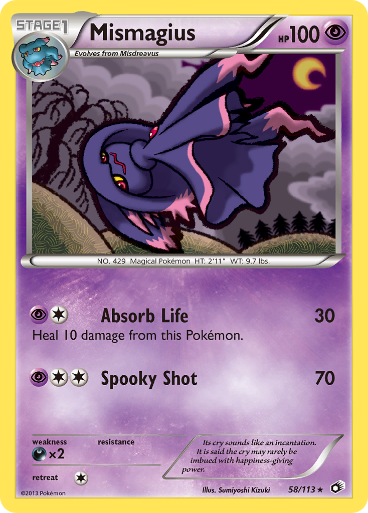 Mismagius (58/113) - Legendary Treasures Pokémon Card