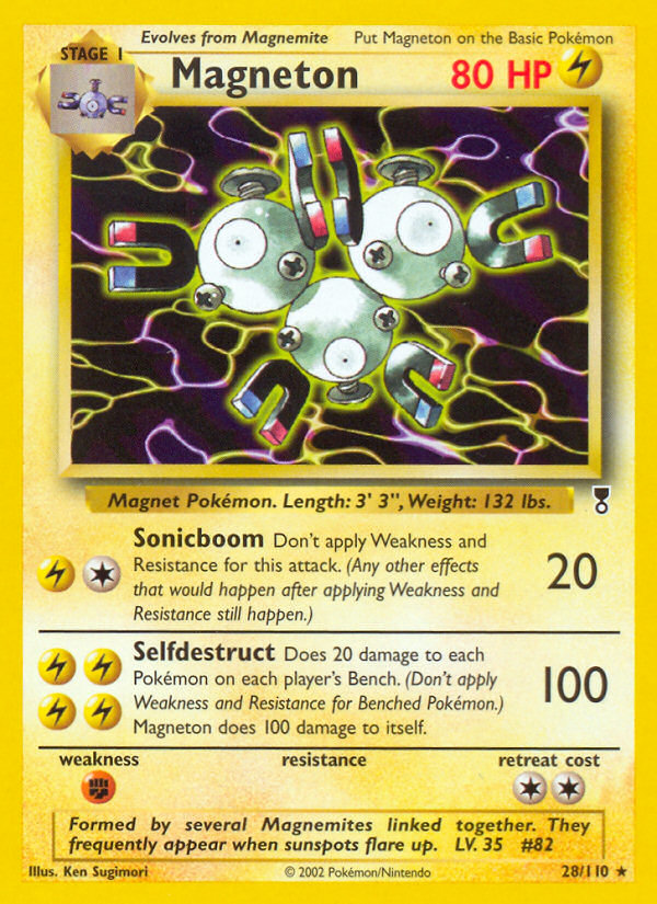 Magneton (28/110) - Legendary Collection Pokémon Card