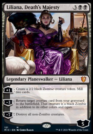 Liliana, Death's Majesty (Innistrad Midnight Hunt Commander Decks) Trading Card