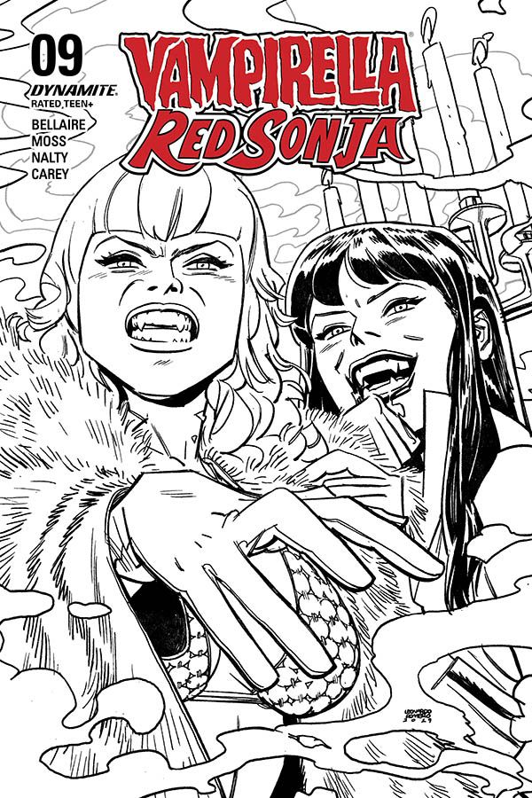 Vampirella Red Sonja #9 (40 Copy Romero B&w Cover)