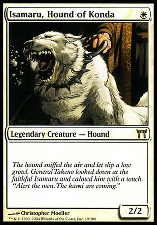 Isamaru, Hound of Konda (Champions of Kamigawa) Trading Card