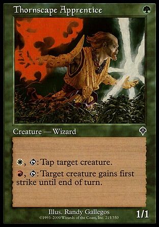 Thornscape Apprentice (Invasion) Trading Card