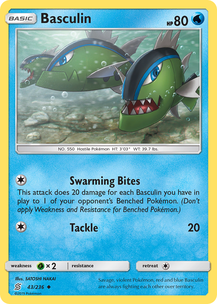 Basculin (43/236) - Unified Minds Pokémon Card