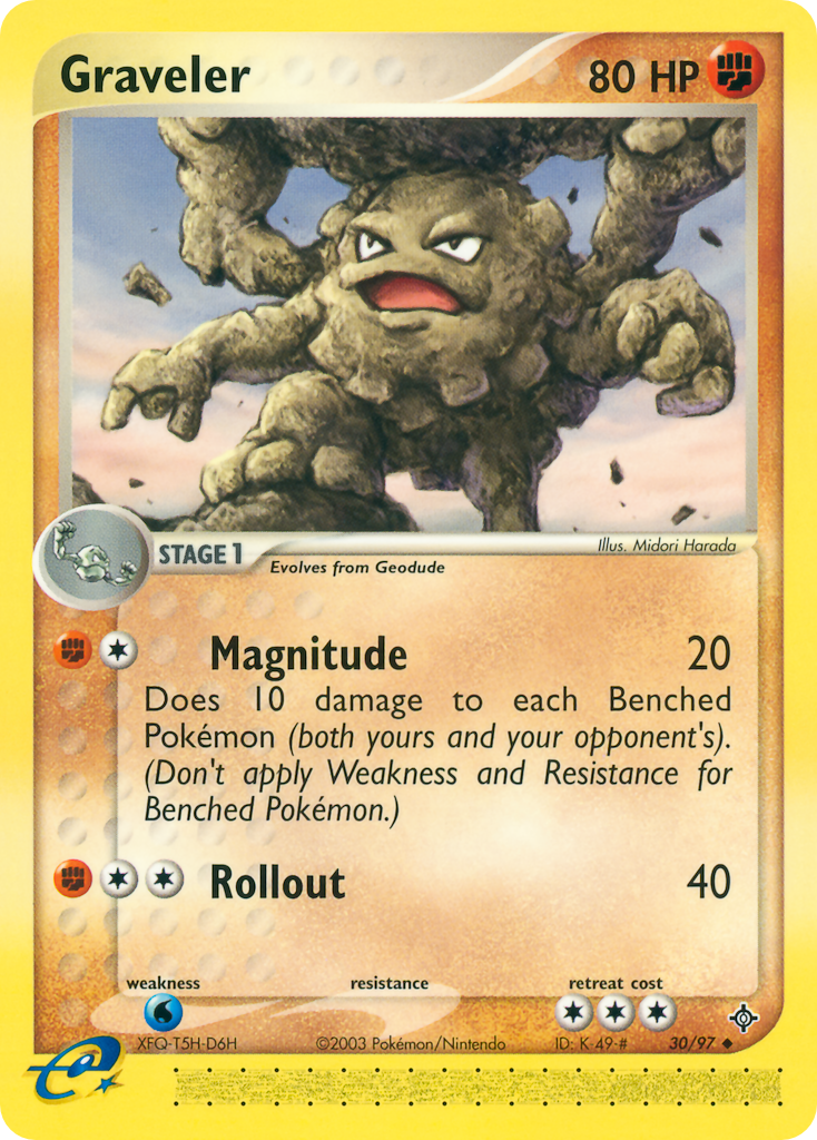 Graveler (30/97) - Dragon Pokémon Card