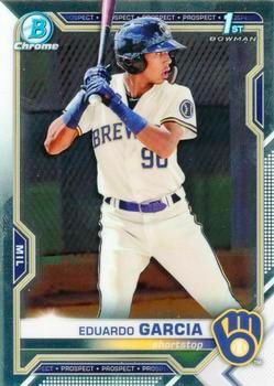 Eduardo Garcia 2021 Bowman Chrome - Prospects Baseball #BCP-191 Sports Card