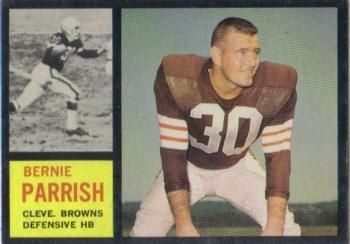 Bernie Parrish 1962 Topps #34 Sports Card