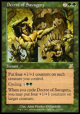 Decree of Savagery (Scourge) Trading Card