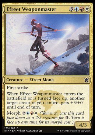 Efreet Weaponmaster (Khans of Tarkir) Trading Card