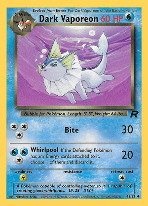 Dark Vaporeon (45/82) - Team Rocket (Unlimited)