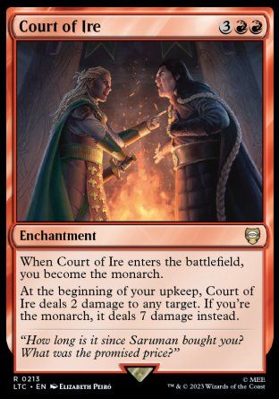 Court of Ire (The Lord of the Rings Commander Decks) Trading Card