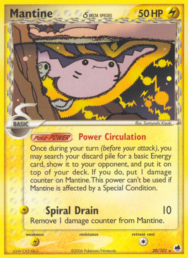 Mantine Pokémon Card