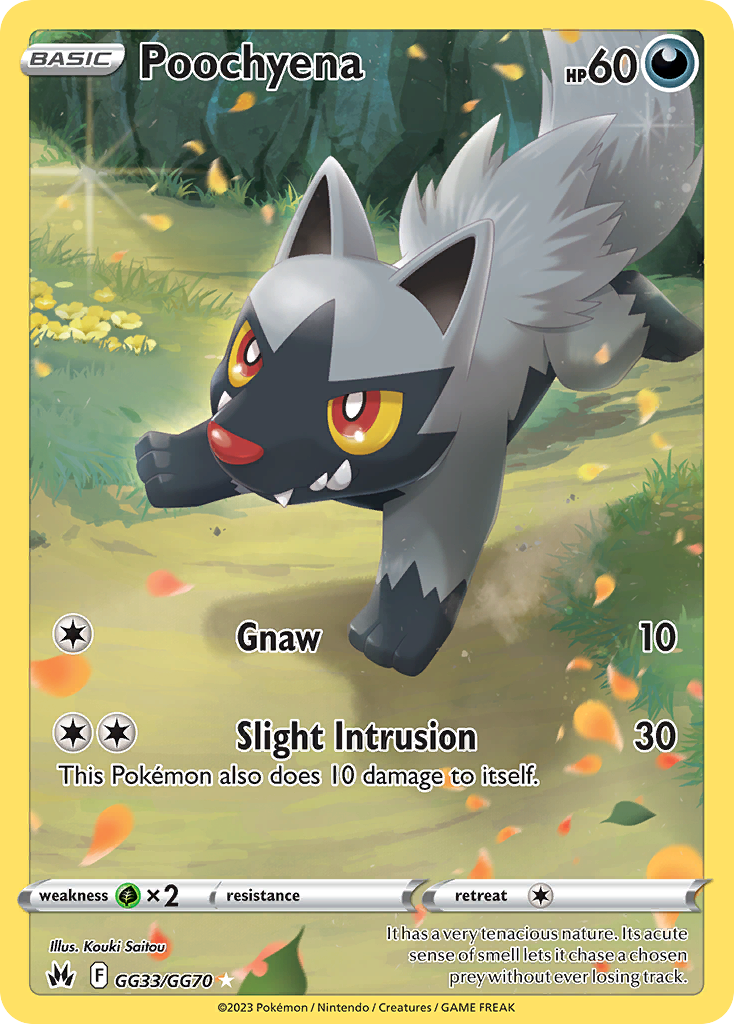 Poochyena (GG33) - Crown Zenith Galarian Gallery Pokémon Card