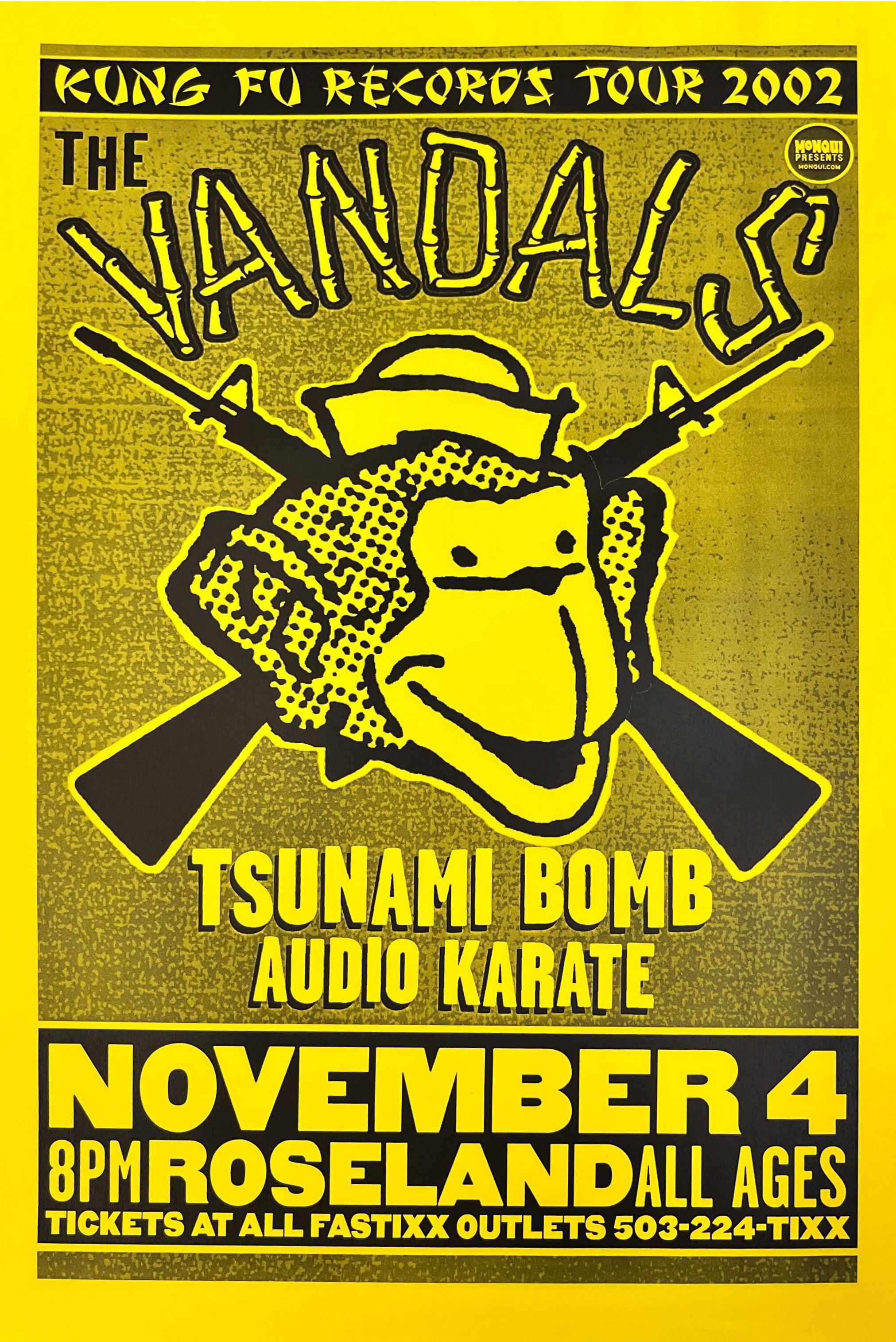 MXP-141.37 Vandals Roseland Theater 2002 Concert Poster