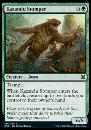 Kazandu Stomper (Zendikar Rising) Trading Card