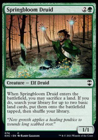 Springbloom Druid (Kaldheim Commander Decks) Trading Card