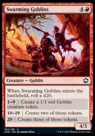 Swarming Goblins (Dungeons & Dragons: Adventures in the Forgotten Realms) Trading Card