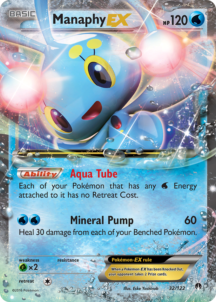 Manaphy EX (32/122) - BREAKpoint Pokémon Card