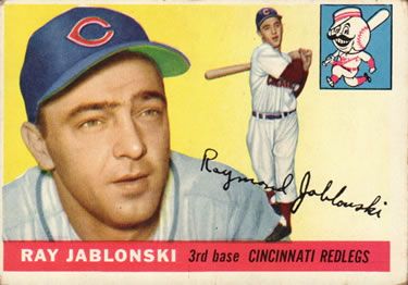 Ray Jablonski 1955 Topps #56 Sports Card