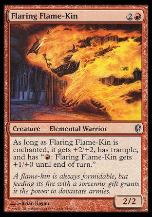 Flaring Flame-Kin (Conspiracy) Trading Card