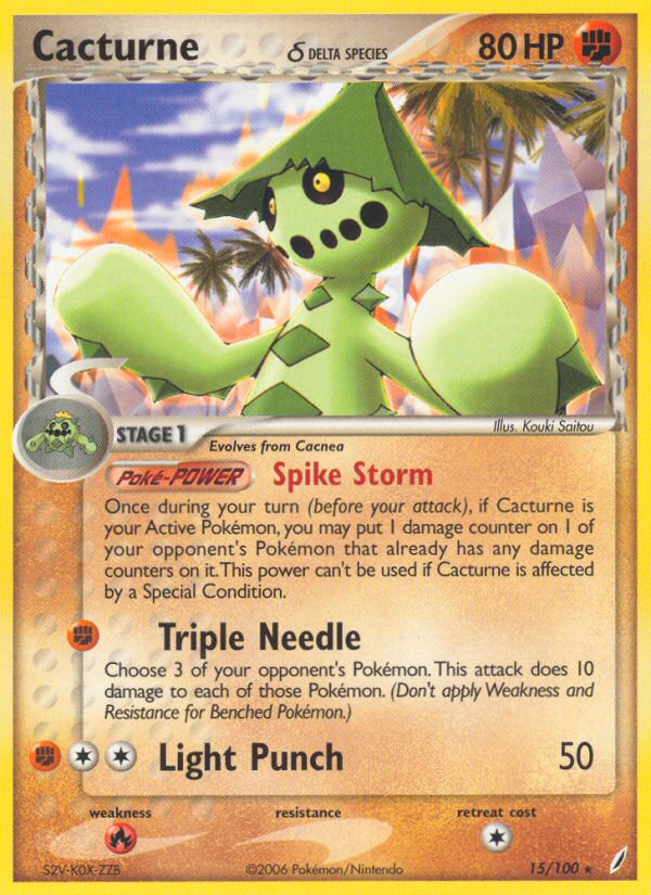 Cacturne Pokémon Card