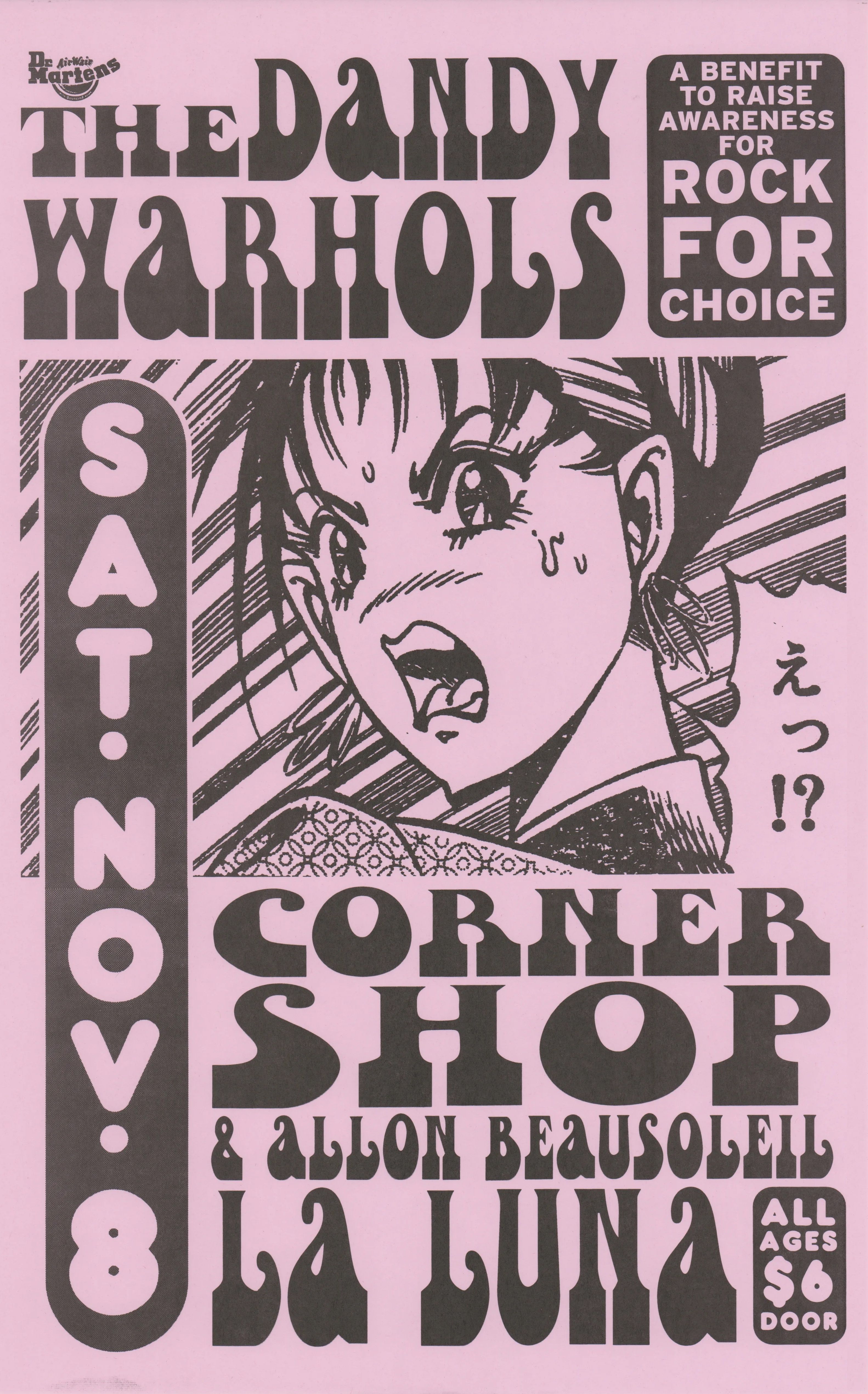 MXP-68.2 Dandy Warhols & Cornershop La Luna 1997 Concert Poster