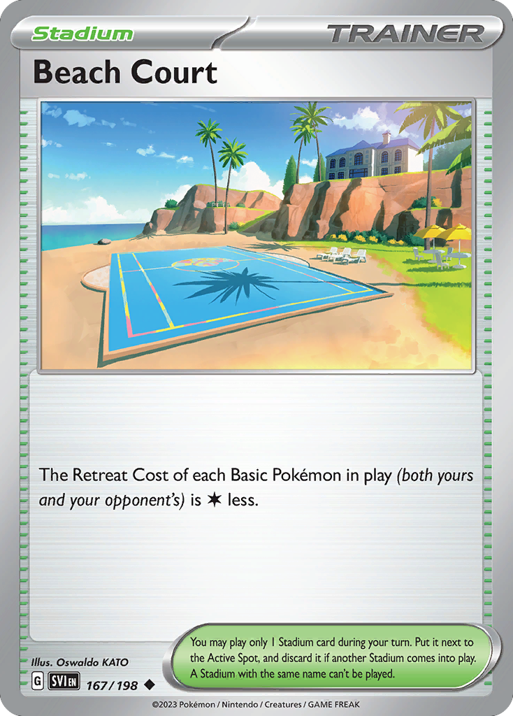 Beach Court (167/198) - Scarlet & Violet Pokémon Card