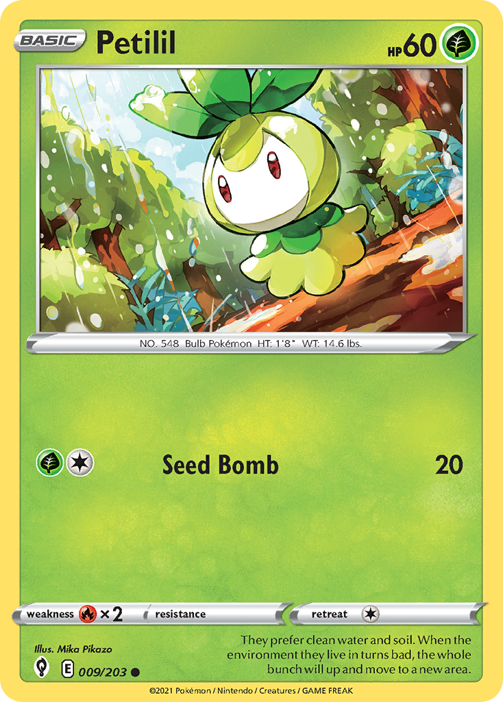 Petilil (9/203) - Evolving Skies Pokémon Card