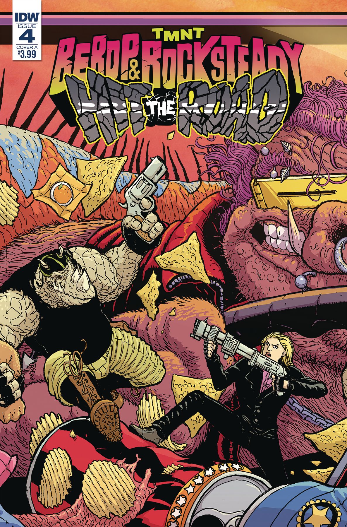 Teenage Mutant Ninja Turtles: Bebop & Rocksteady Hit the Road #4 Comic