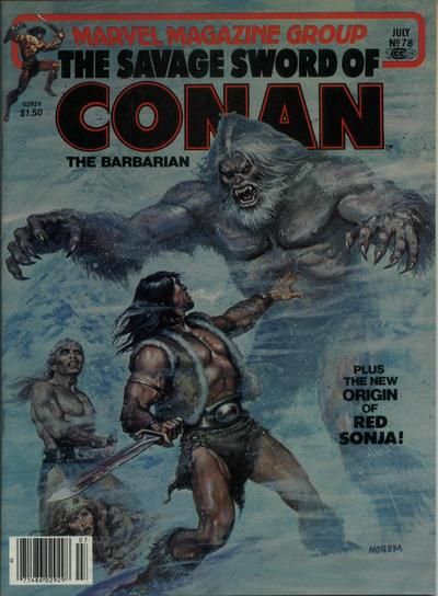 The Savage Sword of Conan #78 Comic