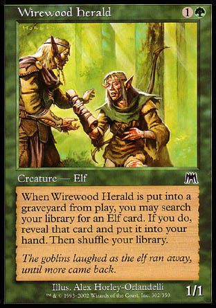 Wirewood Herald (Onslaught) Trading Card