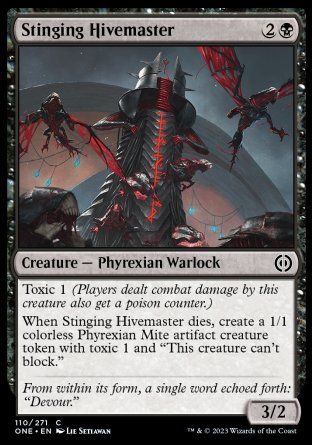 Stinging Hivemaster (Phyrexia: All Will Be One) Trading Card