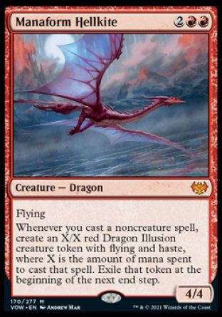 Manaform Hellkite (Innistrad: Crimson Vow) Trading Card