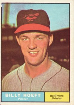Billy Hoeft 1961 Topps #256 Sports Card