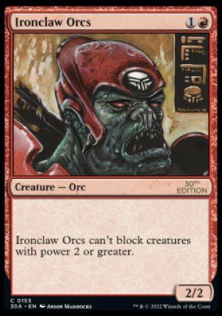 Ironclaw Orcs (Magic 30th Anniversary Edition) Trading Card