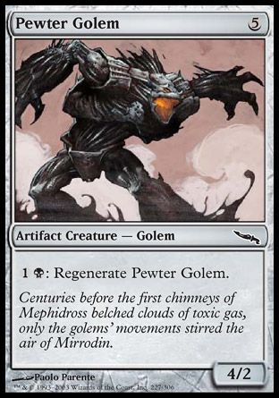 Pewter Golem (Mirrodin) Trading Card