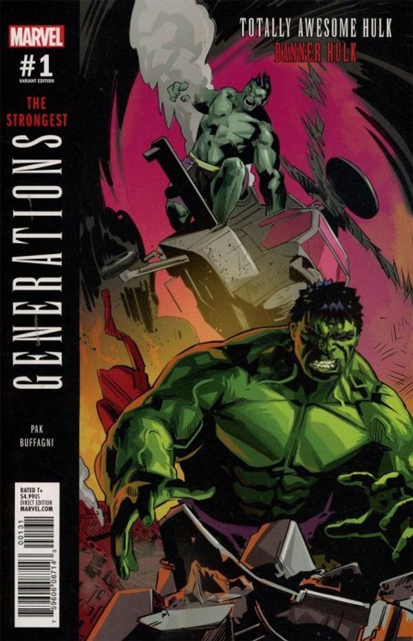 Generations: Banner Hulk and Totally Awesome Hulk #1 (Buffagni Variant)