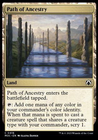 Path of Ancestry (March of the Machine Commander Decks) Trading Card